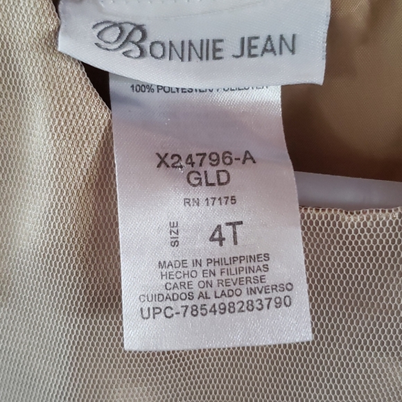 💗 Bonnie Jean 4T Party/Formal Dress - Picture 4 of 10